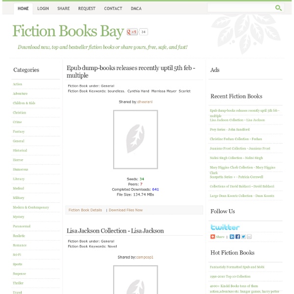 Free Fiction Books Torrent, Download Free Fiction Book Torrents