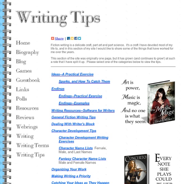 Fiction Writing Tips