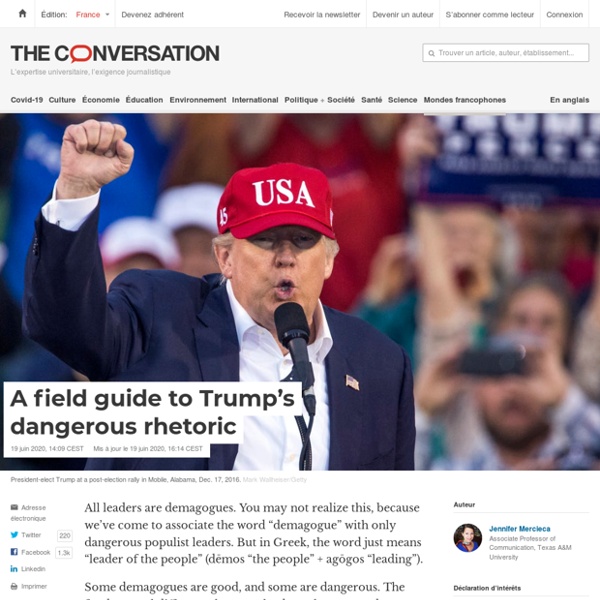 A field guide to Trump's dangerous rhetoric