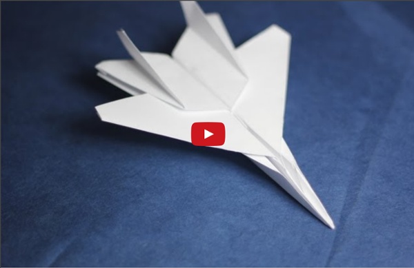 How to make an F15 Jet Fighter Paper Plane (Tadashi Mori)