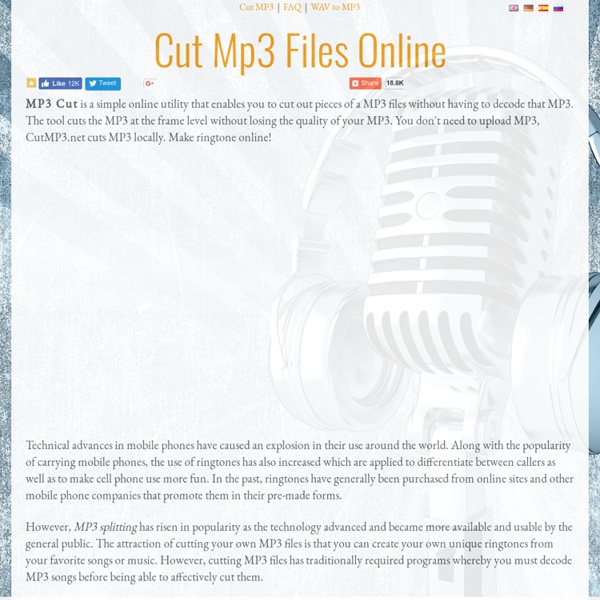 Cut MP3 Files Online