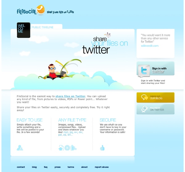 FileSocial.com - Share your files on Twitter - Flock