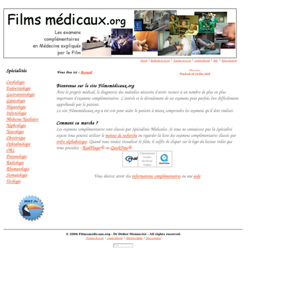 Films médicaux-les examens complémentaires en Medecine expliqués par le film