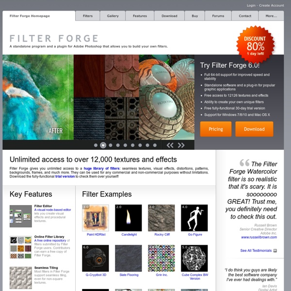 Filter Forge - Photoshop Plugin to Create Your Own Filters