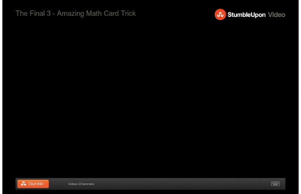 The Final 3 - Amazing Math Card Trick - Video Dailymotion