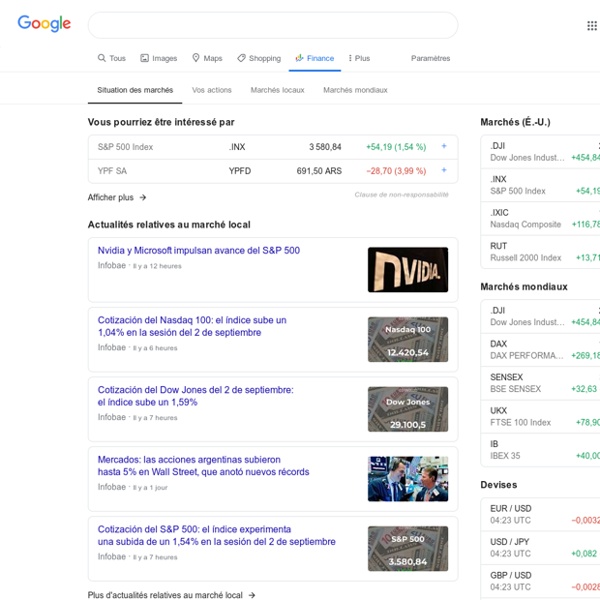 Google Finance: Stock market quotes, news, currency conversions & more