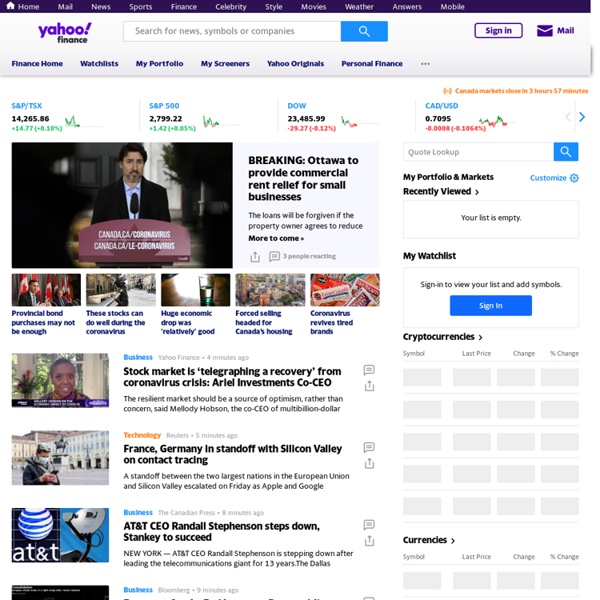 Yahoo! Canada Finance