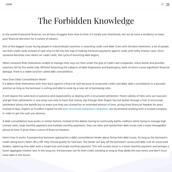 The Revelation @ The Forbidden Knowledge . com