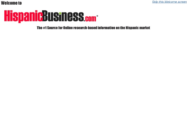 #1 News Resource for Hispanic Entrepreneurs, Professionals and Small Business Owners-Hispanicbusiness.com