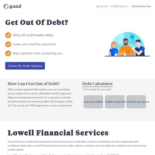 Are you being chased by Lowell Financial Services for debts? Get free help today and stop debt collectors in their tracks