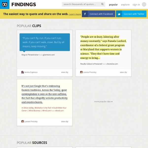 Findings: discover, organize, and share your highlights