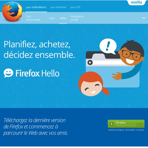 Firefox Hello : votre conversation vidéo gratuite en un clic