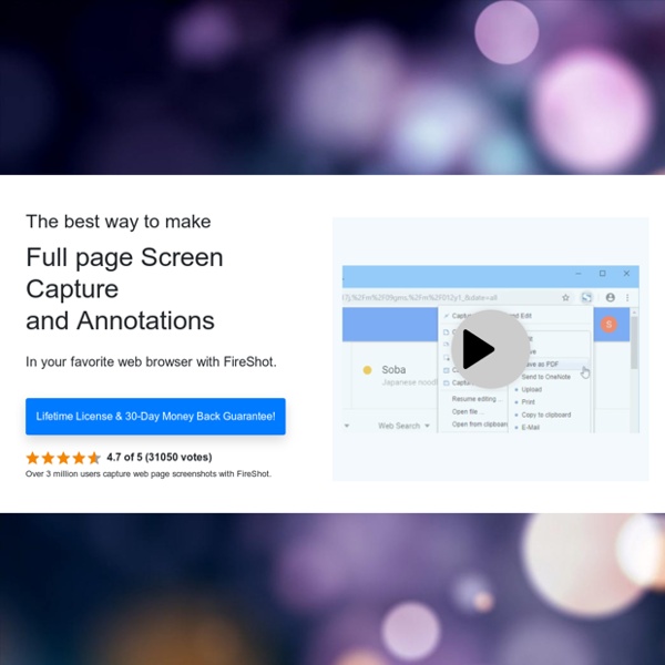 Capture full web page and annotations!