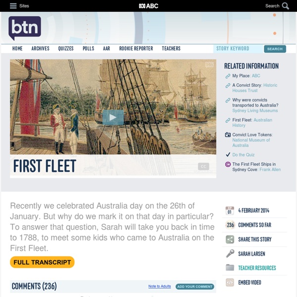 First Fleet: 04/02/2014, Behind the News