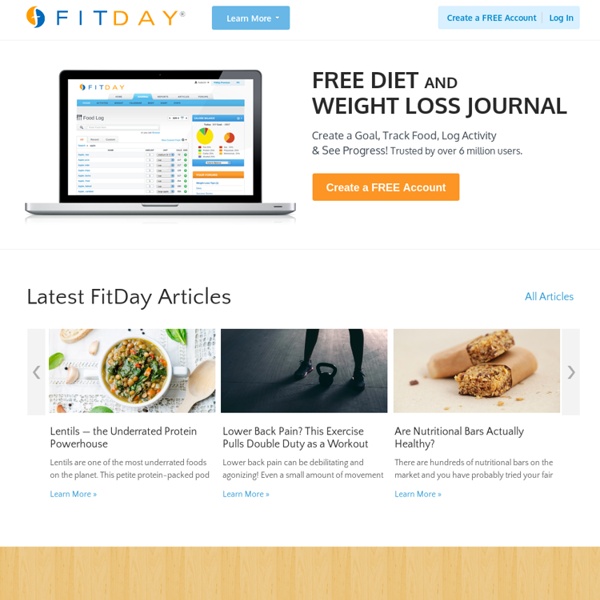 FitDay - Free Weight Loss and Diet Journal