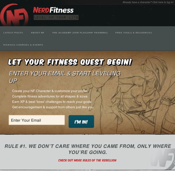Nerd Fitness: Helping You Lose Weight, Get Stronger, Live Better.