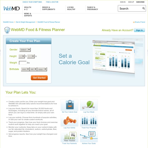 Your Personal WebMD Food & Fitness Planner - Summary