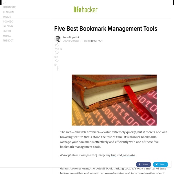 Five Best Bookmark Management Tools