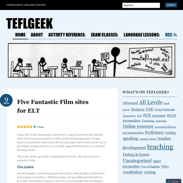 Five Fantastic Film sites for ELT