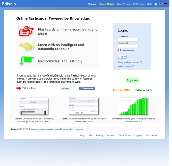 Study flashcards online - Ediscio