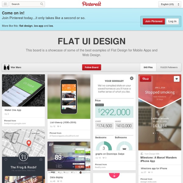 (8) FLAT UI DESIGN on Pinterest