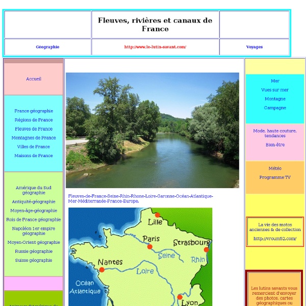 Fleuves et rivieres de France