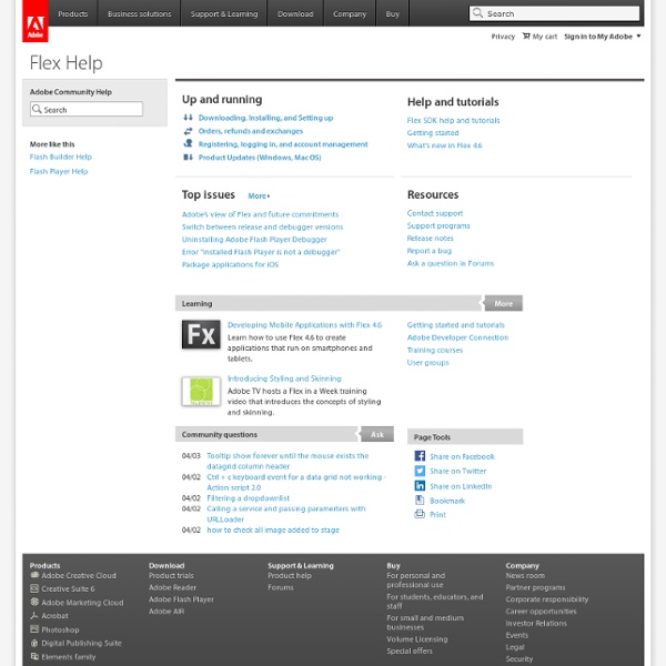 Flex 3 - Adobe Flex 3 Help