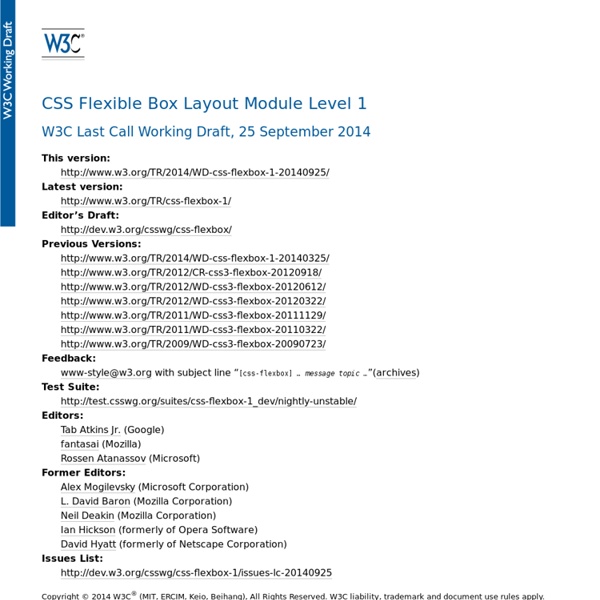 CSS Flexible Box Layout Module