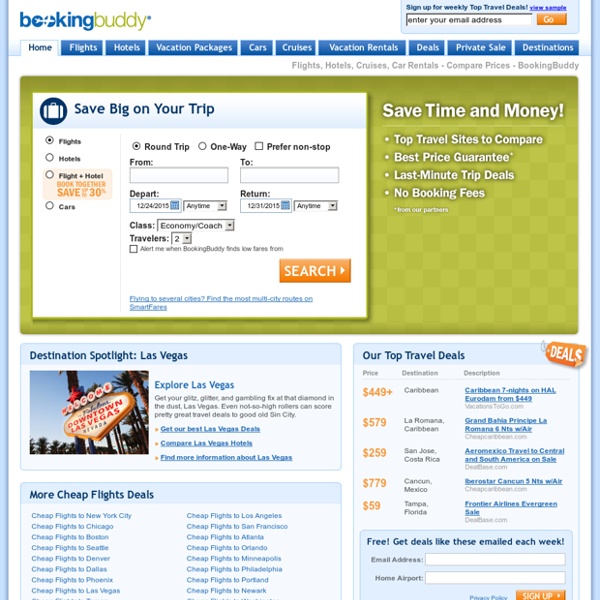 Flights, Hotels, Cruises, Car Rentals - Compare Prices - BookingBuddy