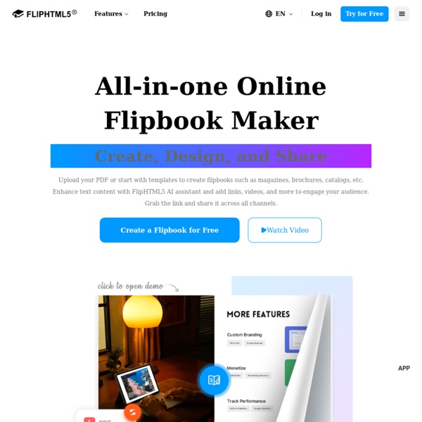 Free HTML5 Flip Book Maker; Interactive Html5 Digital Publishing Platform for Magazines, Catalogs, and more