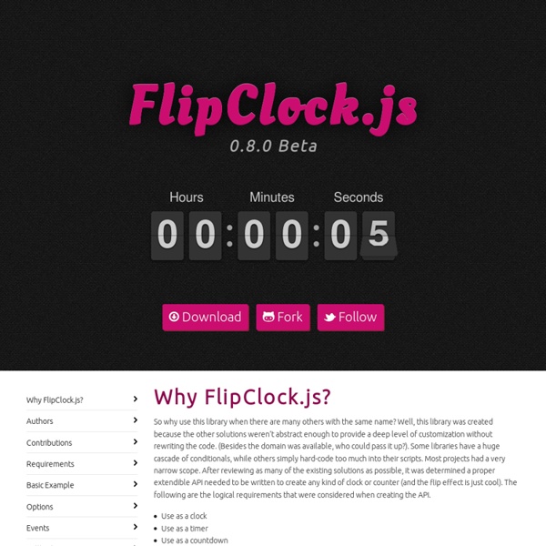 FlipClock.js