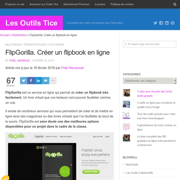 FlipGorilla. Créer un flipbook en ligne