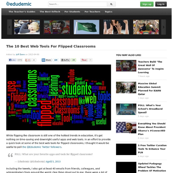 The 10 Best Web Tools For Flipped Classrooms