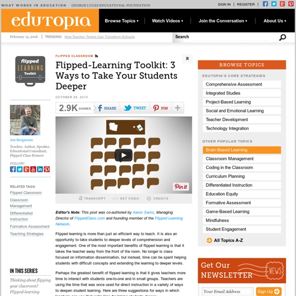 3 Ways to Take Your Students Deeper With Flipped Learning