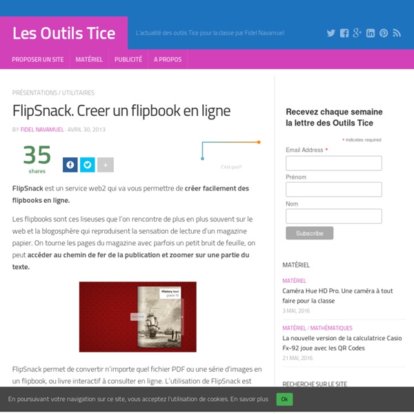 FlipSnack. Creer un flipbook en ligne