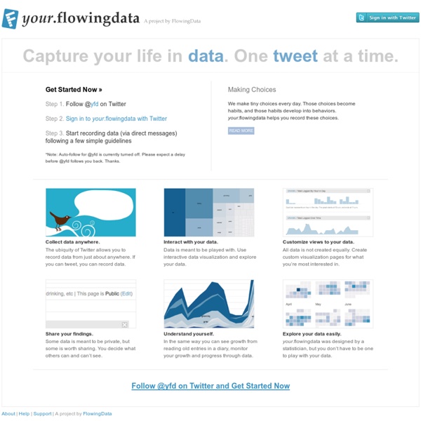 Your.flowingdata / Capture your life in data.