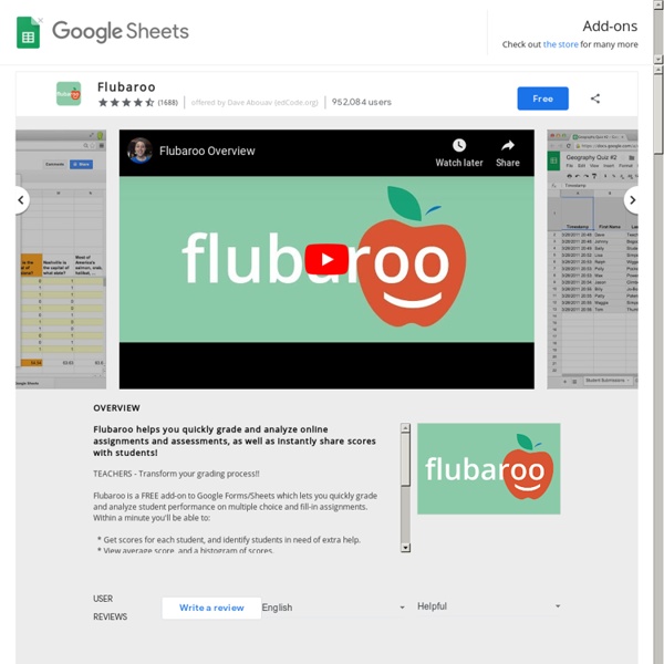 Flubaroo - Google Sheets add-on