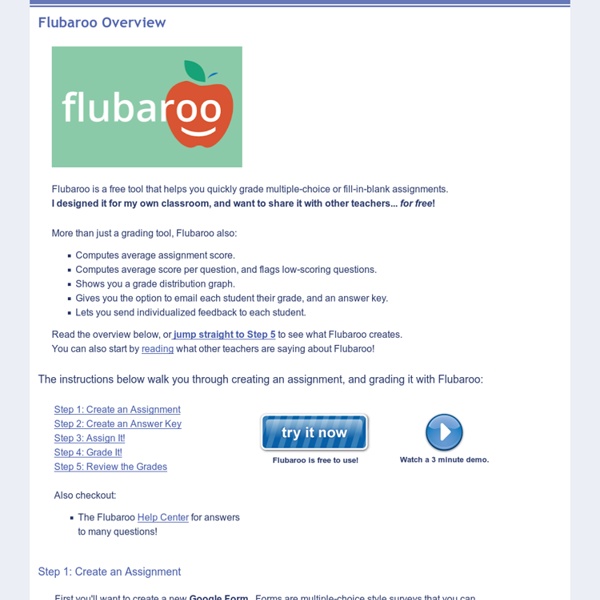 Overview - Welcome to Flubaroo