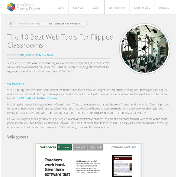 The 10 Best Web Tools For Flipped Classrooms
