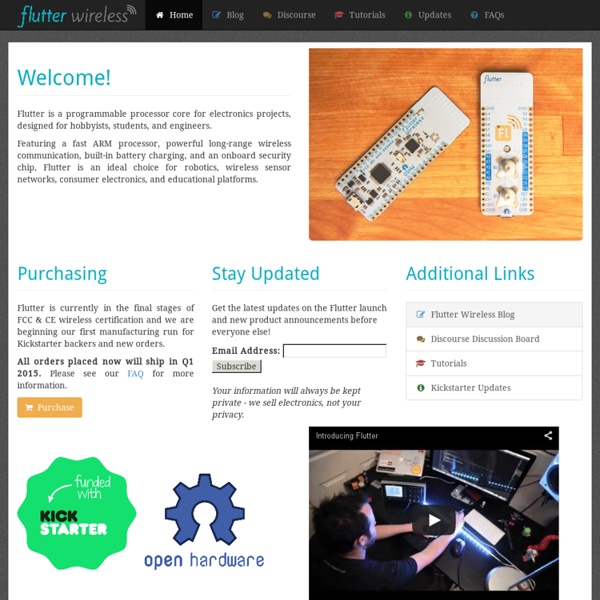 Flutter Wireless - Arduino with 1km+ range on Kickstarter