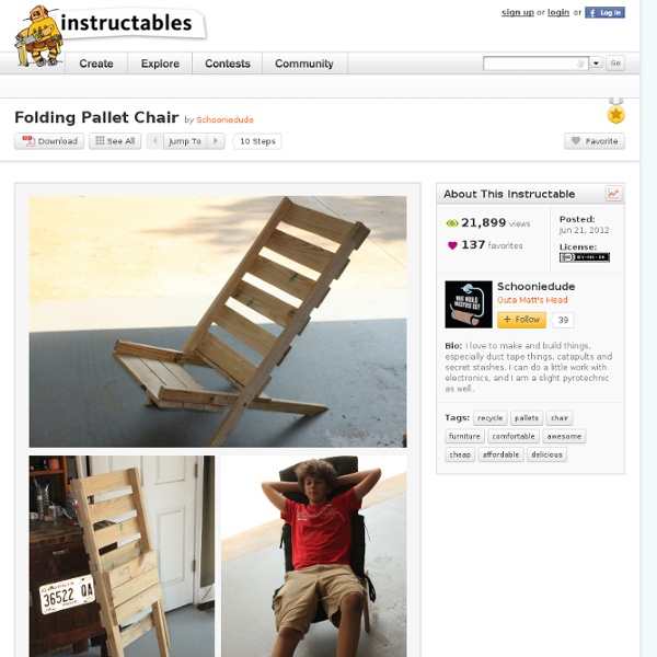 Folding Pallet Chair