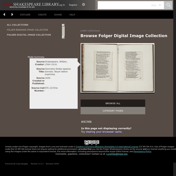Shakespeare Library Digital Image Collection
