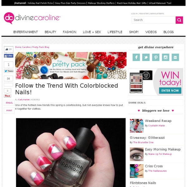 Follow the Trend With Colorblocked Nails!