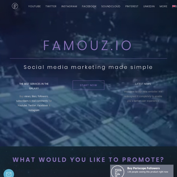 Buy views, likes, followers & real comments - Famouz.io