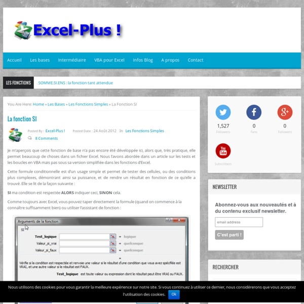 Fonction conditionnelle dans Excel