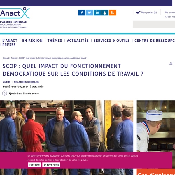SCOP : quel impact du fonctionnement démocratique sur les conditions de travail ?
