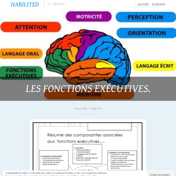 Les fonctions exécutives.