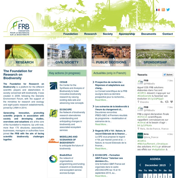 Fondation pour la Recherche sur la Biodiversité - FRB