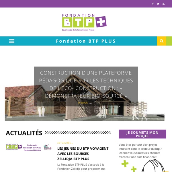 Fondation BTP+ - Accueil