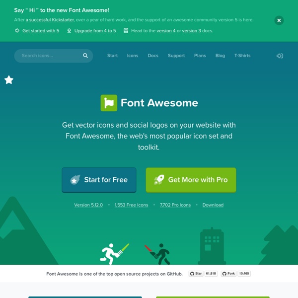 Font Awesome, the iconic font designed for Bootstrap
